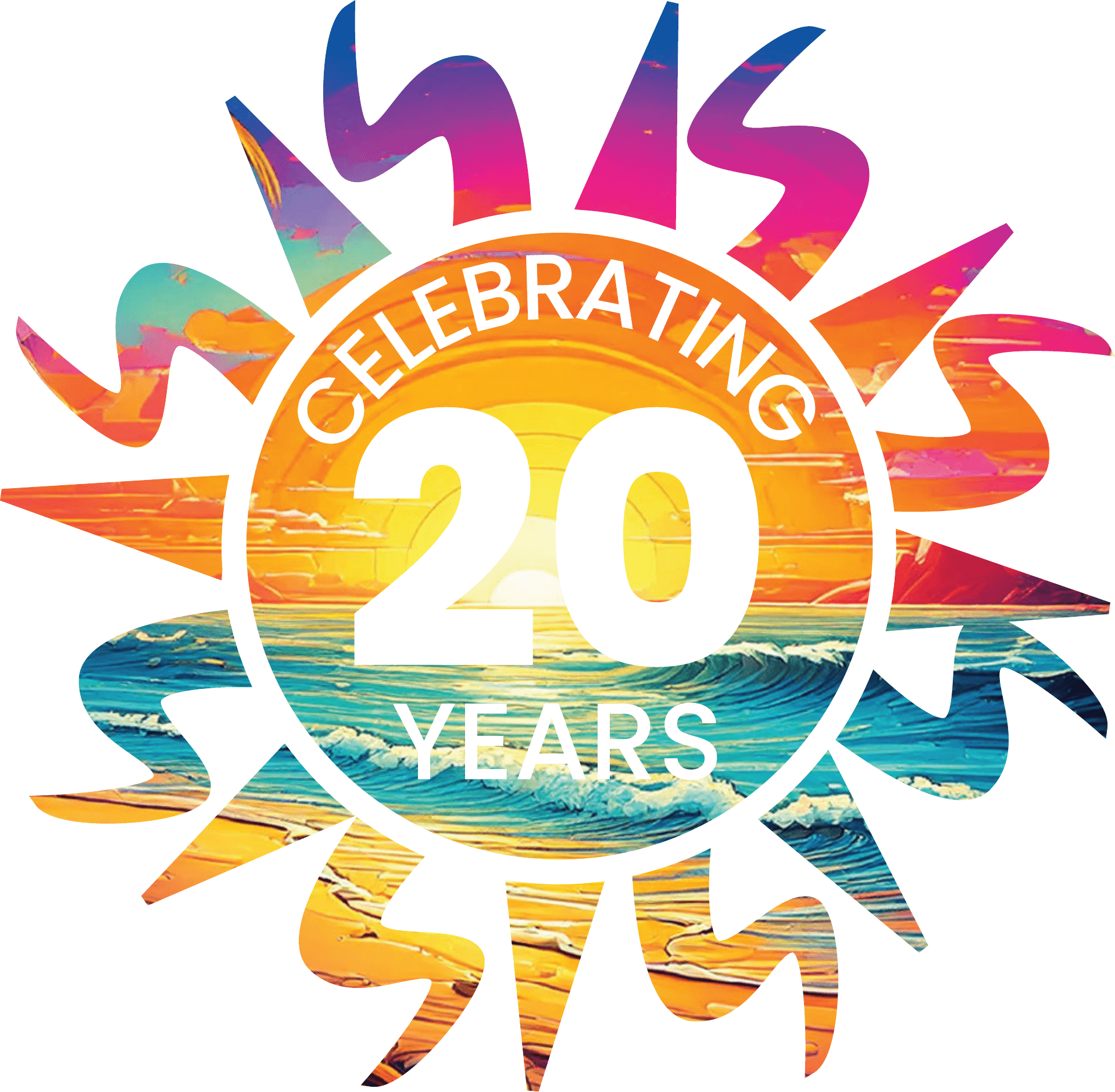 Summerland Catering 20 years anniversary logo